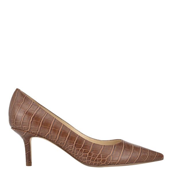 Nine West Arlene Pointy Toe Brown Pumps | South Africa 36A01-5W76